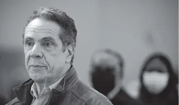  ?? SETH WENIG
Pool via AP ?? New York Gov. Andrew Cuomo said: ‘This is very simple: I never touched [anyone] inappropri­ately.’