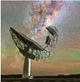  ?? Foto: dpa ?? Mit riesigen Teleskopen blicken Forscher ins Weltall.
