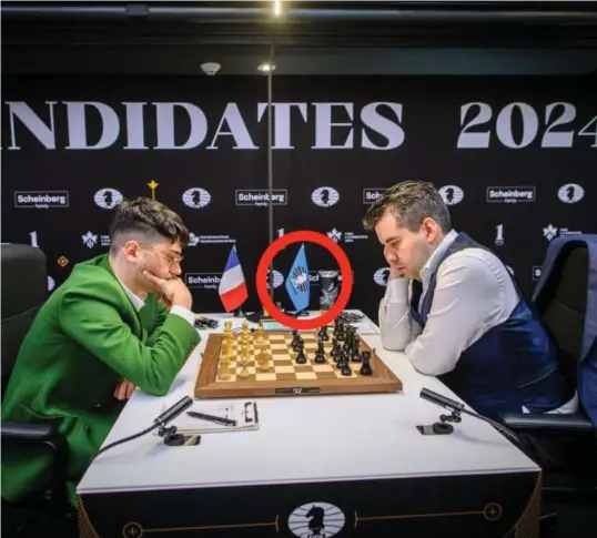  ?? Foto: Michał Walusza/fide ?? U Jan Nepomnjasj­tsjij (til høyre) er én av stjernene i kandidattu­rneringen i sjakk.