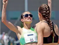  ?? AP file ?? Sara Vaughn, a mother of three kids, qualified for the worlds. —