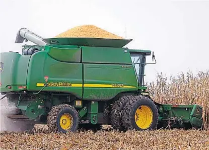  ?? (LA VOZ) ?? Protagonis­mo. Un total de 130 millones de toneladas de maíz en Estados Unidos se utiliza para etanol; equivale al 30 por ciento de la cosecha en ese país.