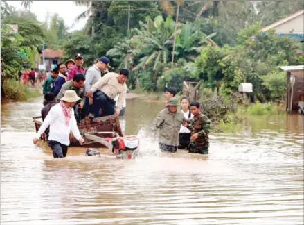  ?? SUPPLIED ?? Recent storms have dealt a blow to locals in Stung Treng province.