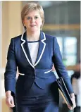  ??  ?? Nicola Sturgeon, the SNP leader, is hoping for a new vote on Scottish independen­ce