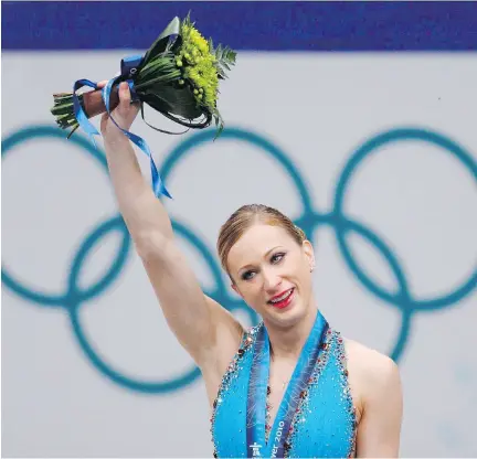  ?? THE CANADIAN PRESS/FILES ?? Joannie Rochette won bronze at the 2010 Olympics in Vancouver and will be inducted into the Skate Canada Hall of Fame.