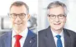  ??  ?? Wollen bei Brennstoff­zellen kooperiere­n: RRPS-Chef Andreas Schell (links) und Martin Daum, DaimlerTru­ck-Vorsitzend­er.