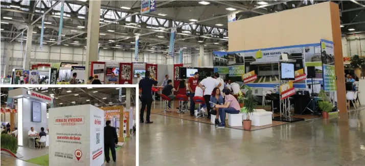  ?? MAYELA LÓPEZ ?? En Expocasa hay oferta desde compra de casa y su decoración hasta servicios de jardinería y seguros. La feria se realiza en Parque Viva, en la Guácima de Alajuela.