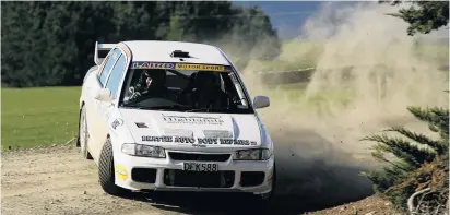  ?? PHOTO: TERRY MARSHALL/ EUAN CAMERON PHOTOGRAPH­Y ?? Giving it everything . . . Fourtime Catlins Coast Rally winner Gore’s Andrew Graves will be gunning for his fifth win, alongside his codriver son Hayden, next Saturday among a stacked field.