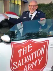  ?? Signal file photo ?? Jerry Bloom, officer-in-charge of the Santa Clarita Valley Salvation Army, attends an event in 2018. Bloom died April 18 of cancer. He was 76.