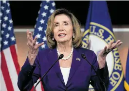  ?? FOT. J. SCOTT APPLEWHITE / AP ?? • Nancy Pelosi