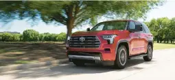  ?? TOYOTA ?? The 2023 Toyota Sequoia is a gas-electric hybrid.