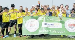  ?? BILD: Kreisjugen­dausschuss ?? D-Junioren, Kreispokal: Die Talente des FC Ohmstede setzten sich erst im Elfmetersc­hießen gegen den VfB Oldenburg mit 3:1 durch. In der regulären Spielzeit waren zuvor keine Treffer gefallen.