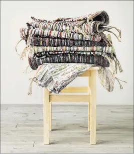  ?? Ikea ?? The Tanum carpet from Ikea is made entirely of leftover materials from bed linen production.