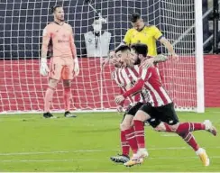  ?? //EFE ?? Unai López, celebrando el segundo gol del partido