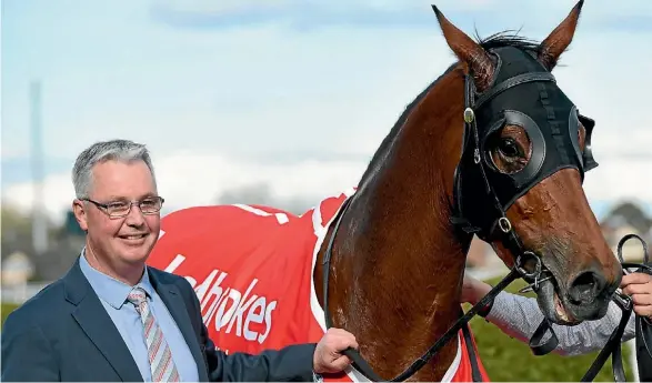  ??  ?? Trainer Tony Pike will focus Sacred Elixir on the NZ Derby and the Sydney autumn carnival after he has a spell back in New Zealand.