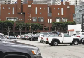  ??  ?? Supervisor Aaron Peskin is proposing that the city-owned parking lot at 88 Broadway be used for a Navigation Center, which conflicts with the planned 178-unit affordable­housing complex for the site backed by S.F. Mayor Lee.