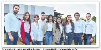  ?? ?? Firmino Oliveira, Luiz Sergio y Carlos Peralta.
Atahualpa Acosta, Yudelkis Santos, Lissette Muñoz, Manuel de Jesús,
María Germán, Gianny Domínguez, Ainmée Quiñones, Pedro Bare y Juan Estrella.