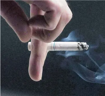  ?? PAWEL DWULIT/THE CANADIAN PRESS ?? The Canadian Cancer Society has lobbied hard against smoking on school property, workplaces and in many public spaces, arguing that prevention is the best way to beat cancer.
