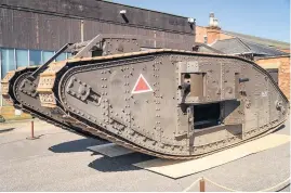  ??  ?? The Deborah II replica tank