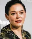  ??  ?? Actress Rose McGowan is one of many saying she was sexually abused by Weinstein.