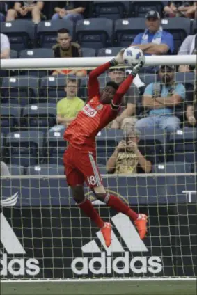  ?? THE ASSOCIATED PRESS ?? Thanks to goalkeeper Andre Blake, the Union are on a winning run that has the team closing in on a playoff spot.
