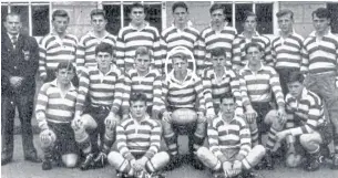  ?? ?? David captained the Bell Baxter High School rugby team.