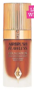  ??  ?? Charlotte Tilbur y Airbrush Flawless Foundation £34