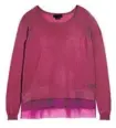  ?? The Canadian Press ?? Pale hues add a soft touch, says Lisa Tant of Holt Renfrew, which sells the sweater for $240.