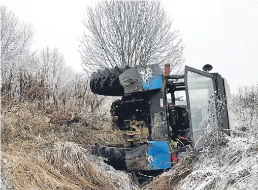  ??  ?? TRACTOR TRAGEDIES: A total of 38 deaths on farms in the past five years were caused by workplace transport