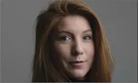  ?? AP PHOTO/TOM WALL ?? This is a Dec. 28, 2015 handout photo portrait of the Swedish journalist Kim Wall taken in Trelleborg, Sweeden. Copenhagen police said Monday that submarine owner Peter Madsen will continue to be held on preliminar­y manslaught­er charges.