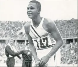  ?? COURTESY OF MARIN HISTORY MUSEUM ?? East Bay native Archie Williams won an Olympic gold medal.