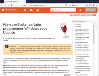  ??  ?? Wine permet d’exécuter certains programmes Windows sous Ubuntu.