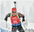  ?? Foto: afp ?? Laura Dahlmeier mühte sich redlich, blieb dem Podium aber fern.