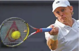  ?? GLYN KIRK / POOL / AGENCE FRANCE-PRESSE ?? Kevin Anderson affrontera le vainqueur de l’autre demi-finale, qui opposera Rafael Nadal à Novak Djokovic.