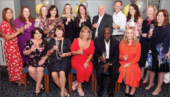  ??  ?? LEFT: Emma Lawless, Dr Marie Louise Butler, Lynsey Jones, Catriona Faye, Natasha Hatton, Managing Director Caroline Byrne, Dr Sam Hamilton, Dave Sheehan, Niamh Freaney, Jean Forkin, Rosie Byrne, Ann Fogarty, Teresa Kirwan, Michele Whelan, George Kirya and Carol O’Brien.