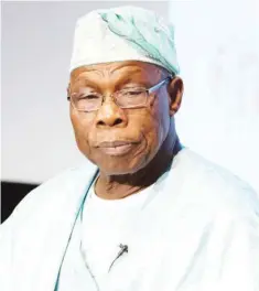  ??  ?? Former President Olusegun Obasanjo