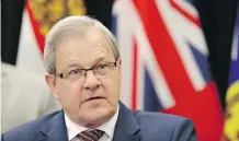  ?? HENNEL LEAH ?? Federal Agricultur­e Minister Lawrence MacAulay is working with provincial counterpar­ts to come up with an integrated national carbon policy.