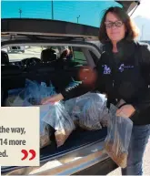  ??  ?? CAT Garden Route handed out 67 bags of cat food.