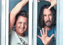  ??  ?? La cinta se estrenará esta semana, con Alex Winter y Keanu Reeves en sus roles protagónic­os.