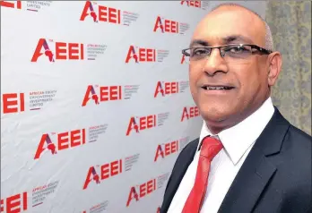  ?? PHOTO: HENK KRUGER ?? AEEI’s chief executive, Khalid Abdulla, says he is pleased with the company’s performanc­e.