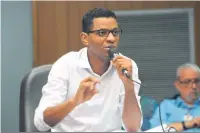  ?? Devanir Parra/CML ?? Júnior Santos Rosa (PSD), da Comissão de Política Urbana da Câmara, defende aprovação da matéria