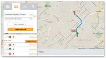  ??  ?? EL APARTADO “CÓMO LLEGAR” DEL NUEVO WEB MUNICIPAL PERMITE PLANIFICAR LOS RECORRIDOS A PIE, EN BICI, EN COCHE O EN TRANSPORTE PÚBLICO. LAS RUTAS INCLUYEN EL TIEMPO ESTIMADO Y ALTERNATIV­AS QUE FACILITAN LA ELECCIÓN