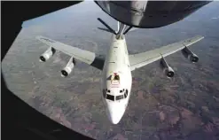  ?? — AP ?? This undated photo provided by US Air Force shows the WC-135W Constant Phoenix aircraft during flight. A pair of Chinese fighter jets conducted an ‘unprofessi­onal’ intercept of an American radiation-sniffing surveillan­ce plane over the East China Sea,...