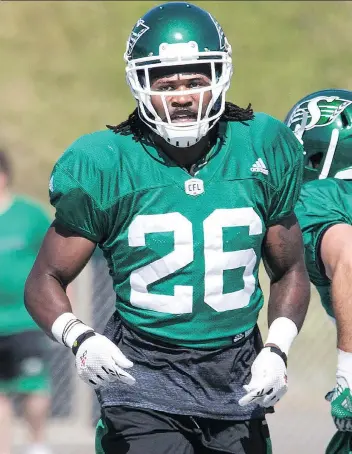  ?? GORD WALDNER ?? Former University of Regina Rams defensive back Tevaughn Campbell scored his first CFL touchdown on Friday, returning a blocked punt for a touchdown against the Ottawa Redblacks.