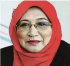  ??  ?? Prof Datuk Dr Nor Aieni Mokhtar