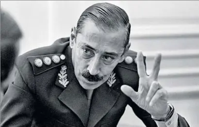  ?? EDUARDO DI BAIA / AP ?? El general Jorge Rafael Videla en una imagen de 1978, cuando presidía la Junta Militar argentina