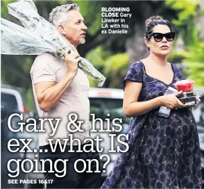  ??  ?? BLOOMING
CLOSE Gary Lineker in LA with his ex Danielle