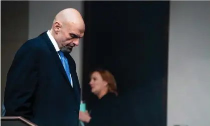  ?? Photograph: Shawn Thew/EPA ?? Fetterman was hospitalis­ed last week after feeling light-headed.