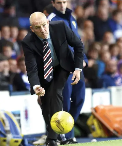  ??  ?? Talk and move on: the Rangers boss revealed how he wants players to speak about things, so that they can learn and then move forward from it