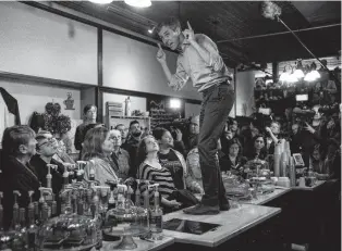  ?? Todd Heisler / New York Times ?? Texan Beto O’Rourke campaigns at the Bean Counter in Burlington, Iowa. His decision to run for president could reshape the Democratic primary contest.