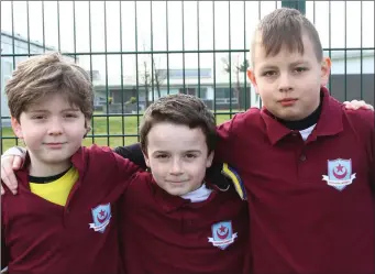  ??  ?? Adam, Dean and Titas at the DIFE DUFC Easter camp.